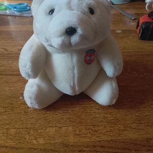 Coca Cola White Plush Bear Toy